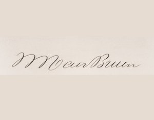Signature de Martin van Buren - American School